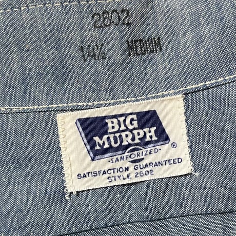1960's BIG MURPH Chambray L/S Shirt Deadstock