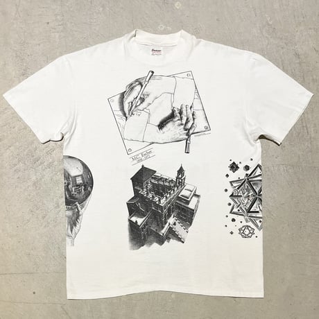 1980's〜 Stedman M.C.ESCHER Mulch Printed Tee