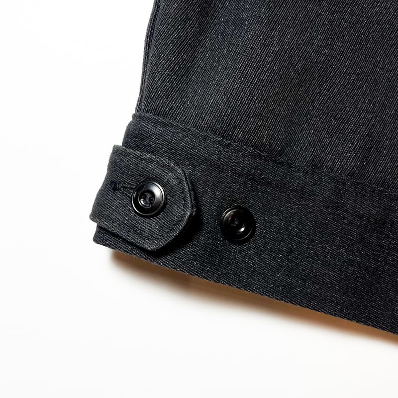 1950's〜 Unknown Black Whipcord Work Jacket | Un 1950's〜 Unknown Black Whipcord Work Jacket | Un