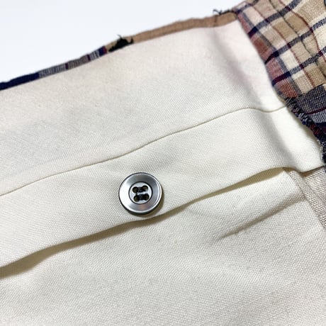 1970's Unknown Indian Madras Patchwork Short Pants