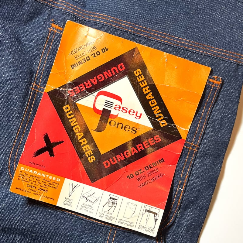 1960's Casey Jones Denim Painter Pants Deadstoc
