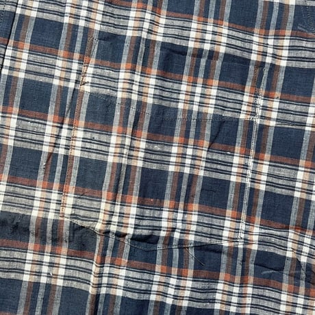 1960's Westley Indian Madras S/S Shirt Deadstock