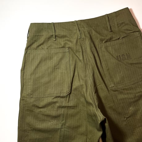 1940's US.NAVY N-3 Herringbone Trousers Deadstock