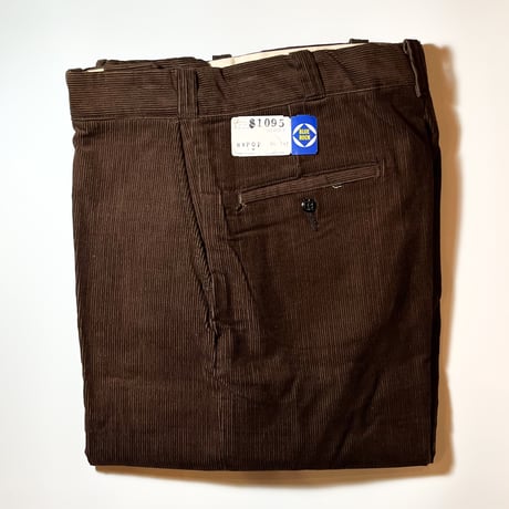1960's BLUE ROCK Corduroy Trousers Deadstock