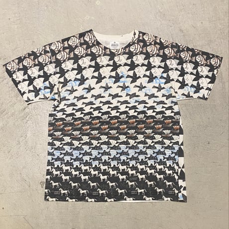 1990's ANDAZIA M.C.ESCHER Printed Tee