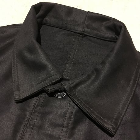 1950's LE MONT ST MICHEL Black Moleskin Jacket Deadstock