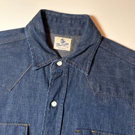 1950〜60's Wrangler 27MW Denim Western L/S Shirt