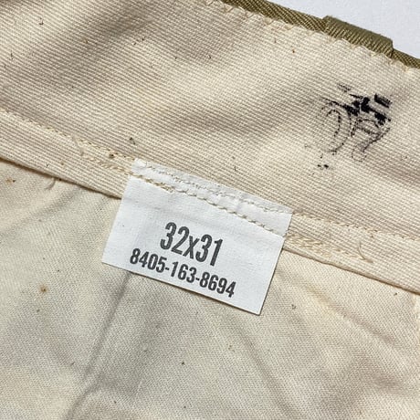 1960's US.ARMY Chino Trousers Deadstock