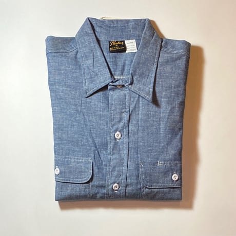 1980's〜 Prentiss Chambray L/S Shirt Deadstock