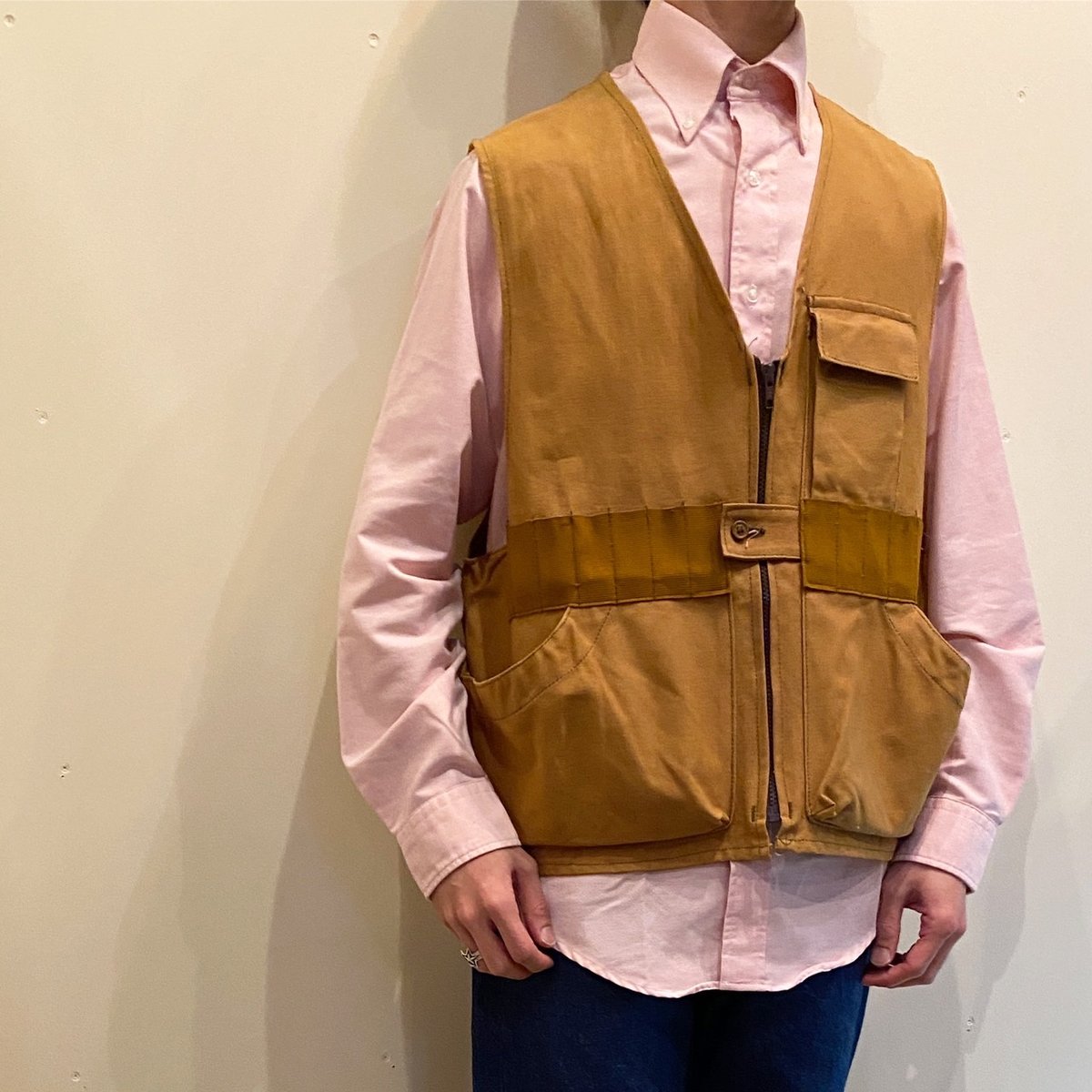 80s ハンティングベスト チェック レザー ヴィンテージ 182686337.jpg?cmsp_timestamp=