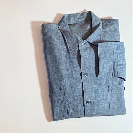 1960's US.NAVY Chambray L/S Shirt Deadstock