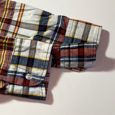 1960's McGREOR Indian Madras L/S Shirt
