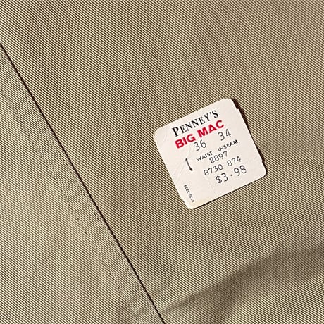 1960's BIG MAC Chino Trousers Deadstock