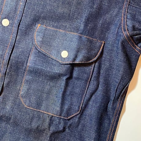 1950's TURNER TOGS Denim Western L/S Shirt Deadstock