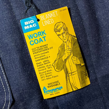 1960's BIG MAC Denim Coverall Deadstock