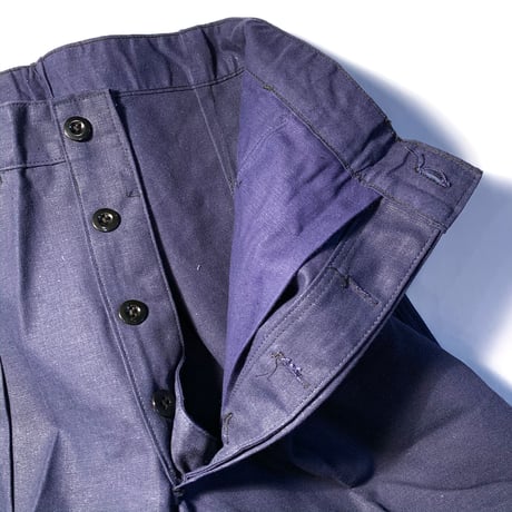 1940's〜 French Unknown Cotton&Linen Trousers Deadstock