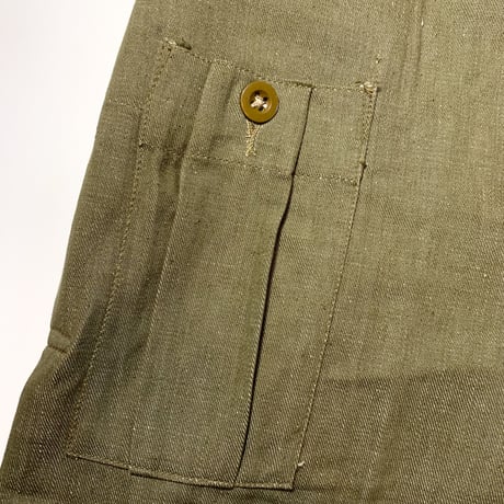 1950's British Army Green Denim Trousers Deadstock
