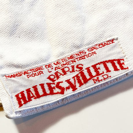 1940's HALLES-VILLETTE Double Breasted Cook Jacket