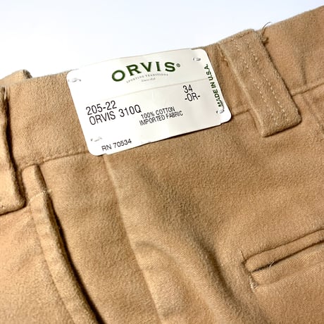 1990's〜 ORVIS Chamois Cloth Trousers Deadstock