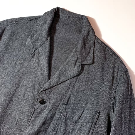 1950's Le Cres Souple Black Chambray Atelier Coat