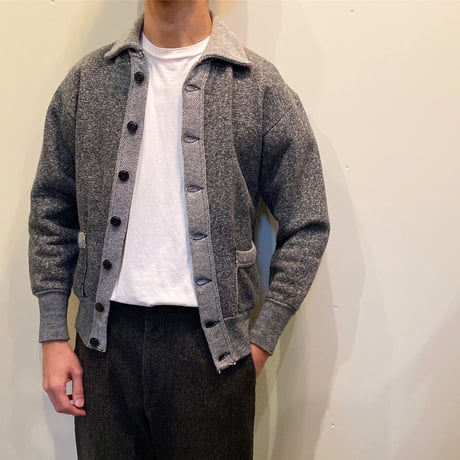1950's Unknown Salt&Pepper Sweat Cardigan