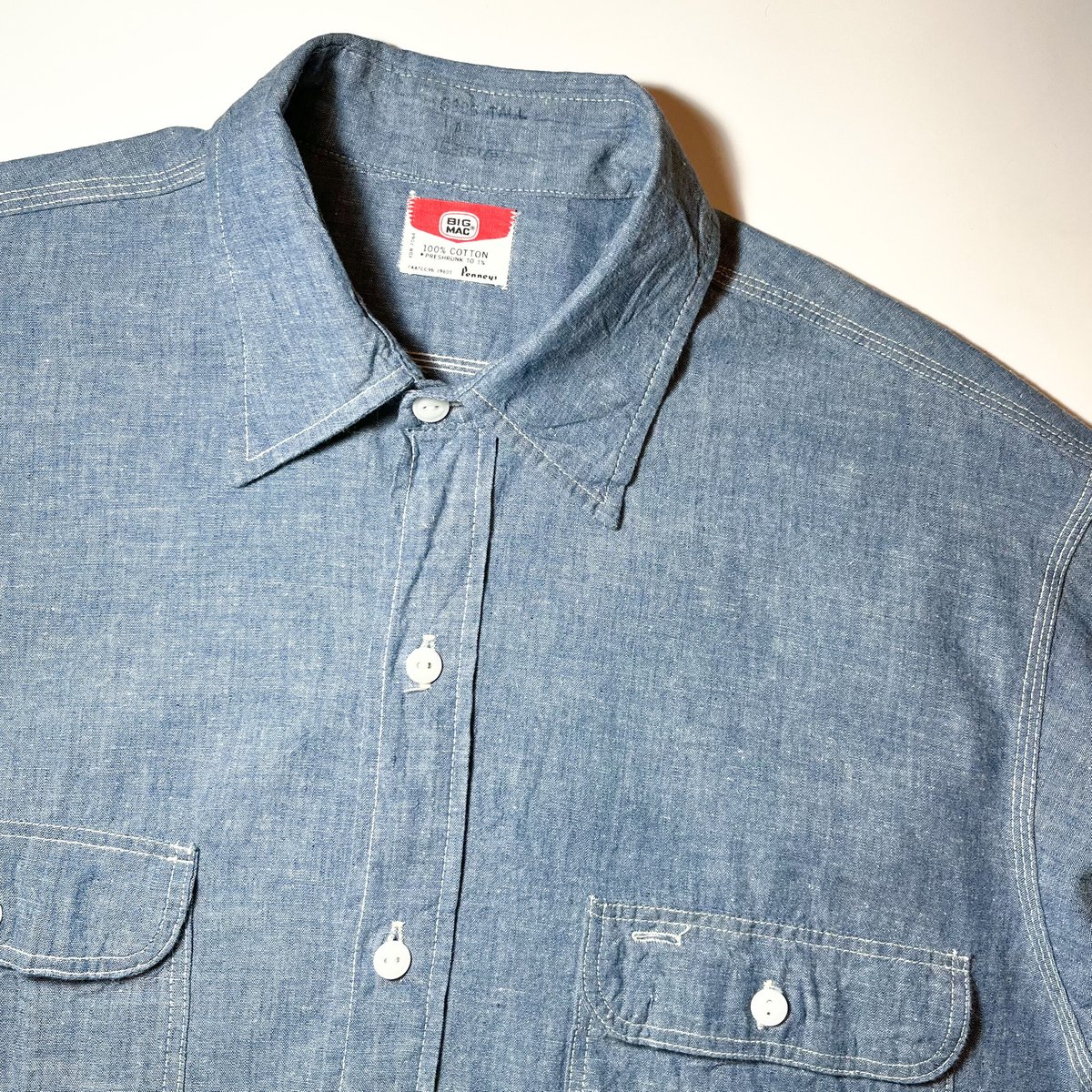 1960's BIG MAC Chambray L/S Shirt | Unwave 1960's BIG MAC Chambray L/S Shirt | Unwave