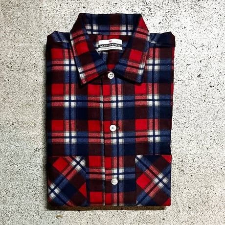 1960's MAYWOOD Flannel L/S Shirt Deadstock