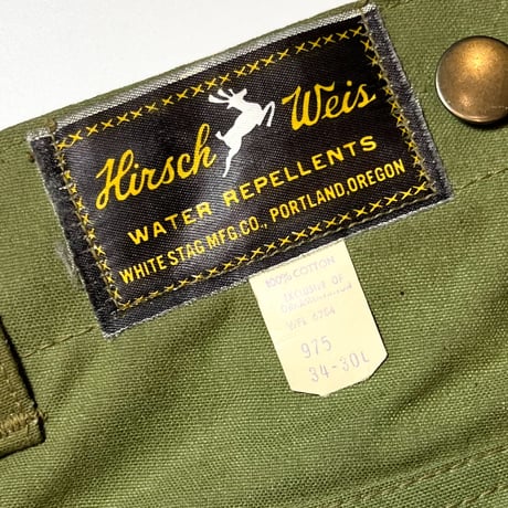 1930's〜 Hirsch Weis Logger Pants Deadstock