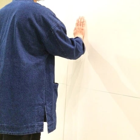1990's east bay mercantile co. Indigo Denim China Jacket