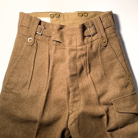 1950's British Army Battledress Wool Trousers Deadstock