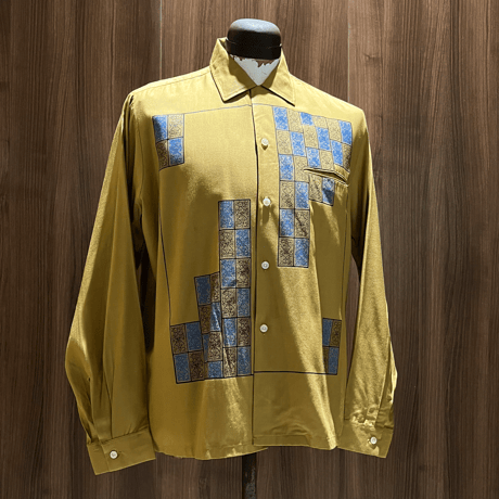 1960's A Mark XX Rayon L/S Shirt