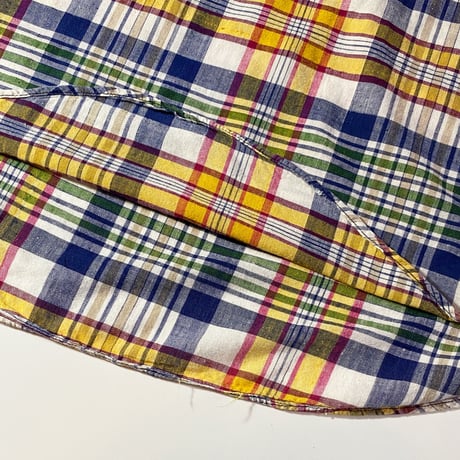 1970's The Ascot Shop Indian Madras Pullover S/S Shirt