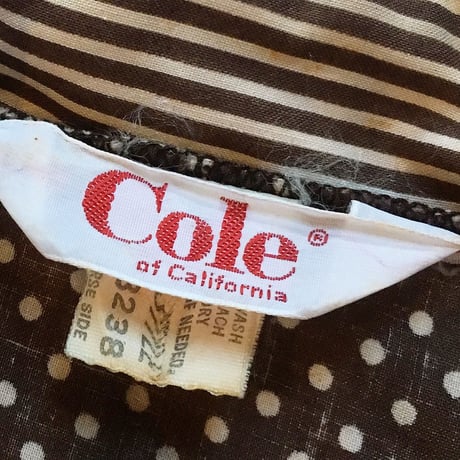 1970's Cole Dots&Border Cotton Blouson
