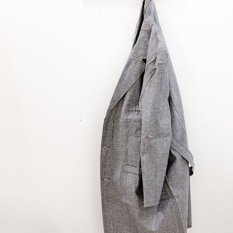 1970's〜 Italy Military Glay Chambray Mechanic Coat Deadstock