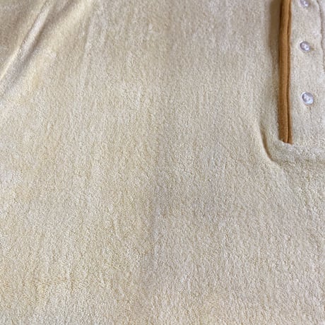 1960's HANES Pile Henleyneck S/S Shirt Deadstock