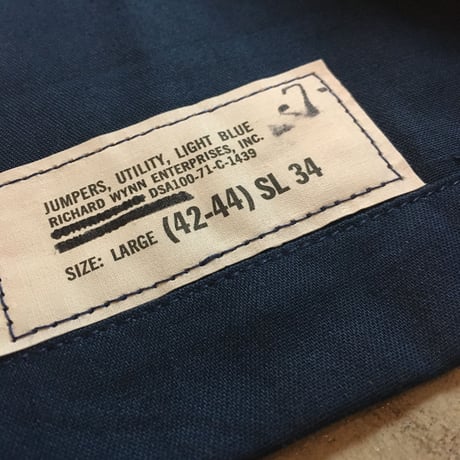 1970's US.NAVY Utility Pullover L/S Shirt Deadstock