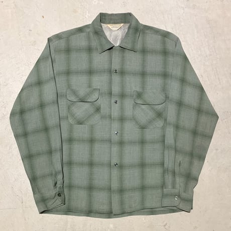 1960's TOWNCRAFT Rayon L/S Shirt