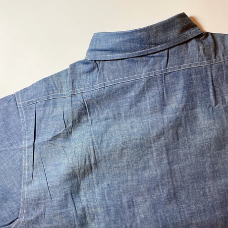 1940's〜 US.NAVY Chambray L/S Shirt Deadstock