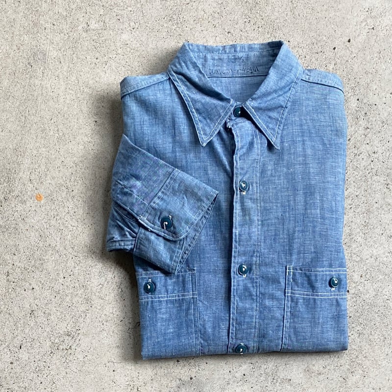 1940's US.NAVY Chambray L/S Shirt | Unwave