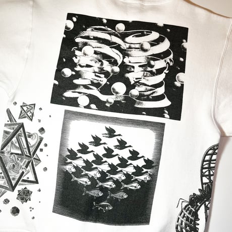 1980〜90's ONEITA M.C.ESCHER Printed Sweat
