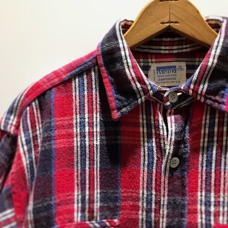 1970's MONTGOMERY WARD Heavy Flannel L/S Shirt