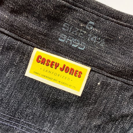 1950's CASEY JONES Black Chambray L/S Shirt Deadstock