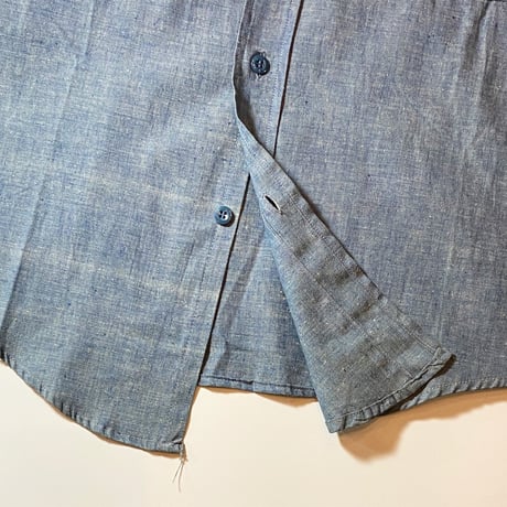 1960's RIVERSIDE Prisoner Chambray L/S Shirt Deadstock
