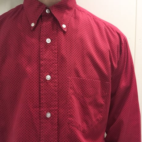 1960's W.T.GRANT Pin Dots L/S Shirt
