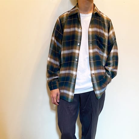 1960's ARROW Rayon L/S Shirt