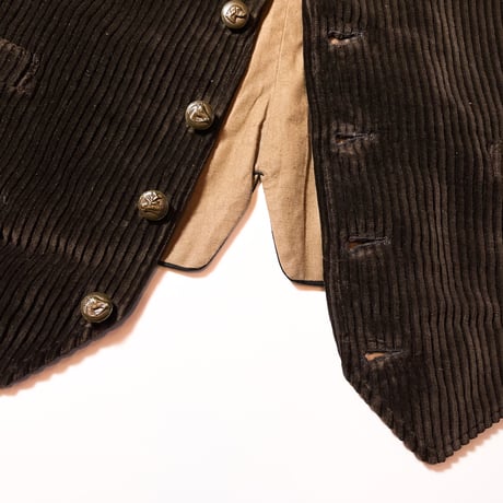 1940's French Unknown Corduroy Hunting Vest