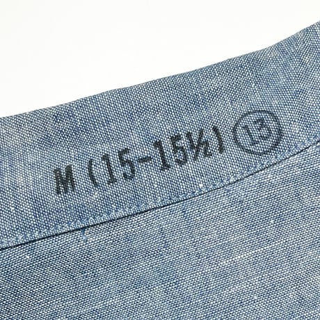 1970's US.NAVY Chambray L/S Shirt Deadstock