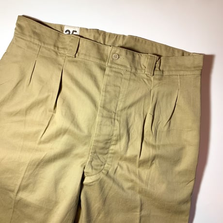 1950〜60's French Army M-52 Chino Trousers Deadstock
