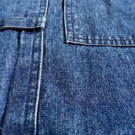 1990's east bay mercantile co. Indigo Denim China Jacket