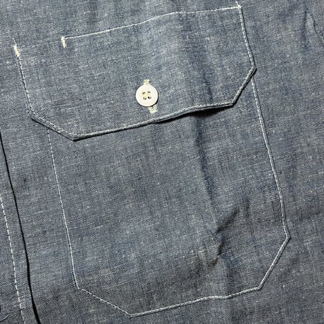 1970's DEE CEE Chambray L/S Shirt Deadstock
